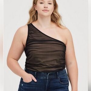 Torrid one shoulder top